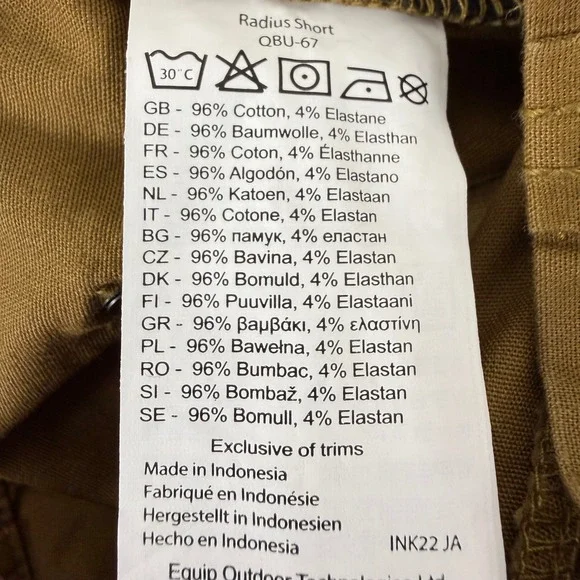 Rab Radius Shorts Men 32 Cumin Brown Gorpcore Hiking Outdoor QBU-67 - Picture 9 of 9